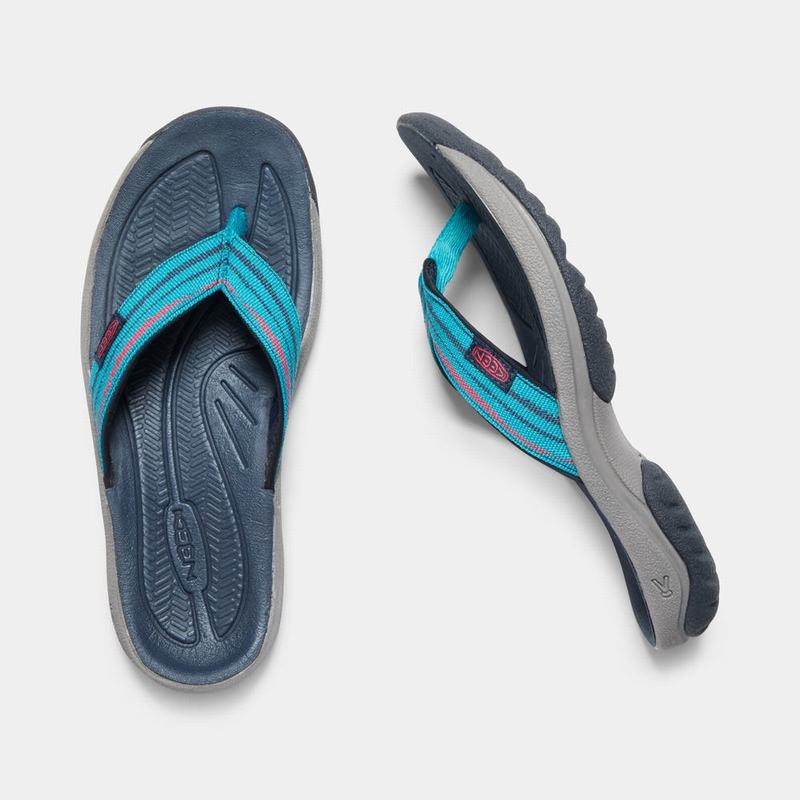 Keen Kona Flip II - Kadın Parmak Arası Terlik - Mavi - Turkey (105637OXQ)